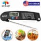 A digital food thermometer with different pictures of food.