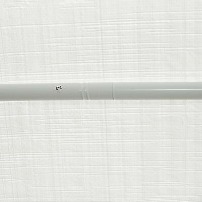 A white rod with a white handle on it.
