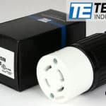 Industrial power connector with its packaging.