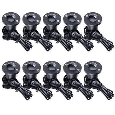 A set of six black sockets on a white background.