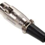 3-pin xlr to 1/4" microphone adapter cable connector.