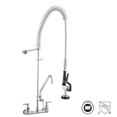 An image of a kitchen faucet with a sprayer.