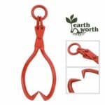 A pair of metal pliers with the words earth worth on them.