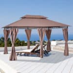 2-Tier Vented Canopy Steel Gazebo