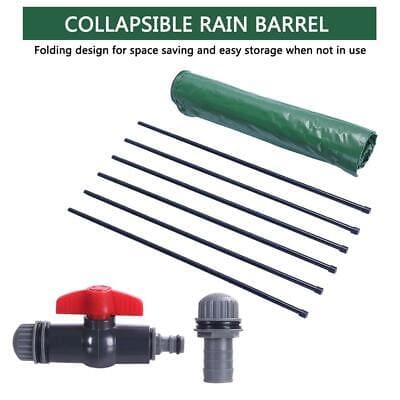 Collapsible rain barrel kit.