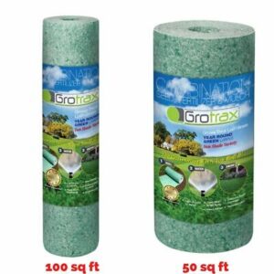 A roll of green grass and a roll of green grass.