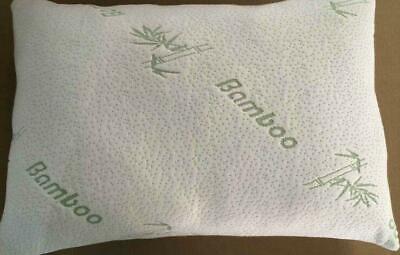 A pillow with the word bamboo on it.