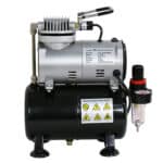 An air compressor on a white background.