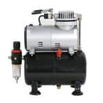 An air compressor on a white background.