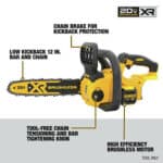 Dewalt 20v xr cordless chainsaw.