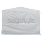 A white canopy tent on a white background.