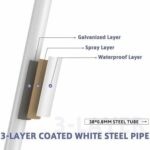 3 layer coated white steel pipe.