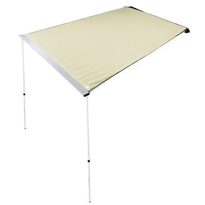 A beige awning on a white background.