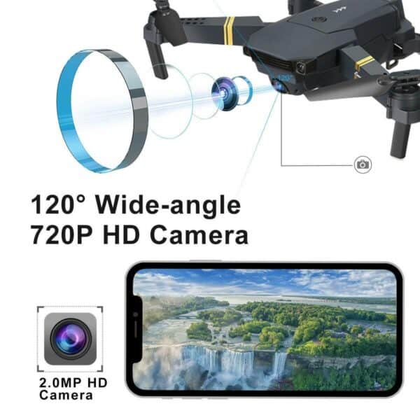 A drone with a 720p hd camera and an iphone.