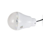 Led light bulb with power cord on a white background.