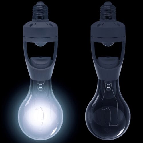 A light bulb with a light bulb inside of it.