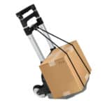 A hand truck with a box on it.