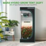 Mars hydro grow tent 2 ft x 2 ft x 2 ft.