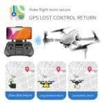 A drone with a gps lost control return.