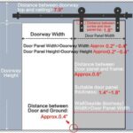 A diagram of a door with a sliding door.