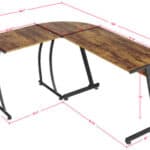 A table with a height of the size of the top.