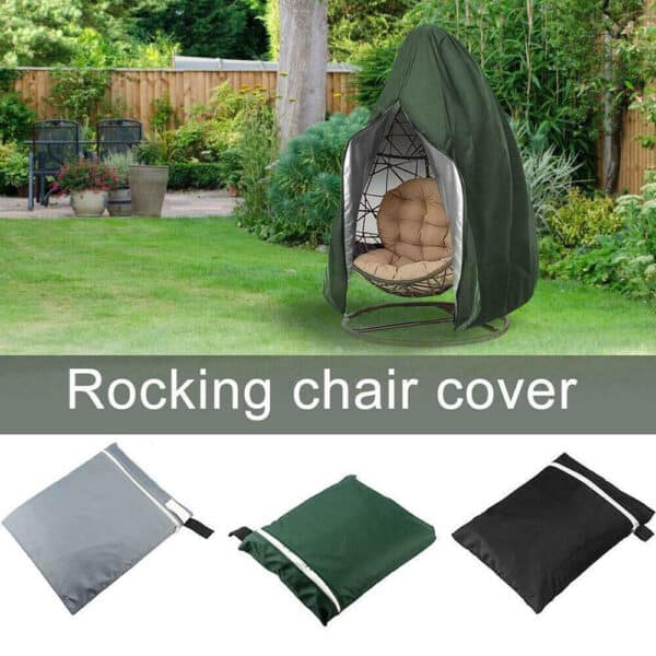 A rocking chair cover in different colors.