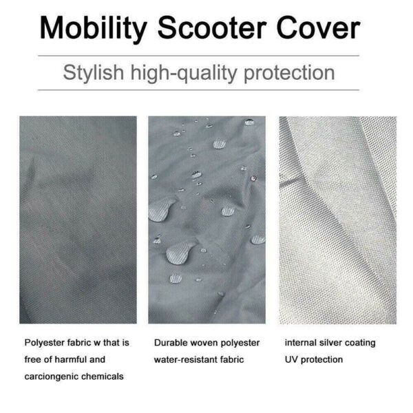 A picture of a mobility scooter cover.