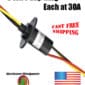 3 wire slip ring with 30a capacity for wind turbines - available for fast and free shipping in the us.