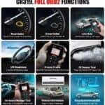 Diagnostic features of the cr319 obd2 scanner tool for vehicle maintenance and troubleshooting.