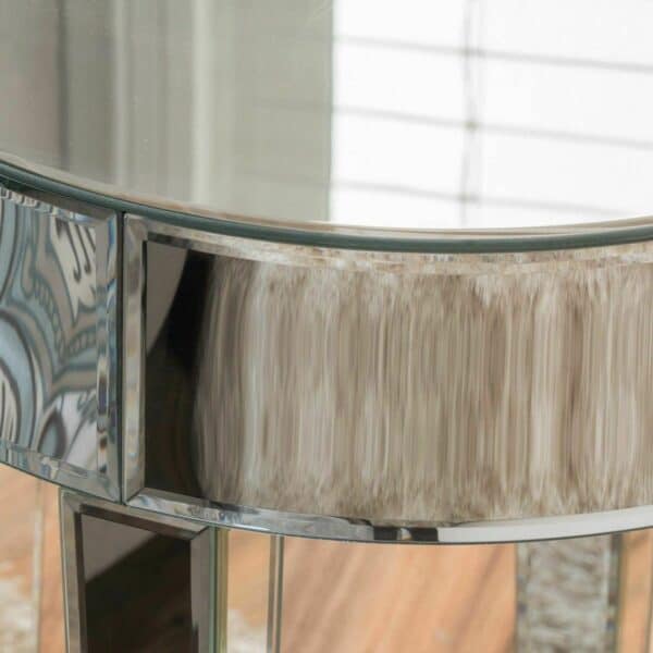 Wooden Stool With Glass Furnished