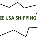 Free usa shipping logo on a white background.