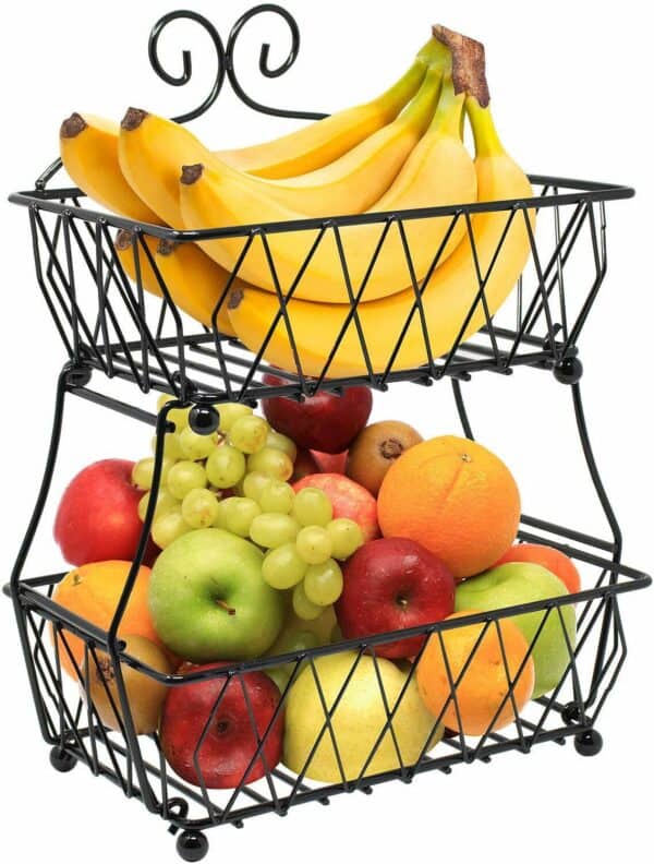 Two tier fruit basket.