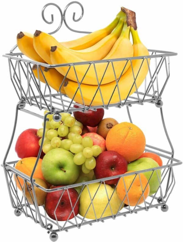Two tier fruit basket.