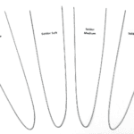 Four different types of flower stems are shown on a white background.