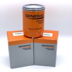 Two boxes of genrac oil filters on a white background.