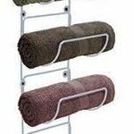 Four towel racks on a white background.