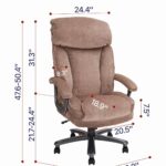 The measurements of a large office chair.