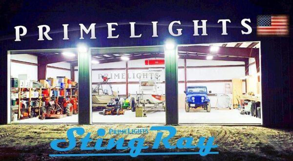 A sign that says primelights stingray rv.