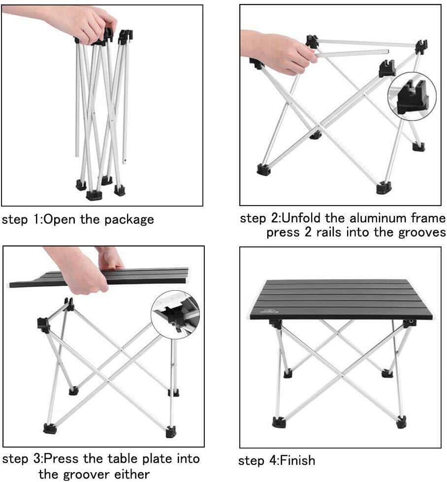 How to fold a folding table.