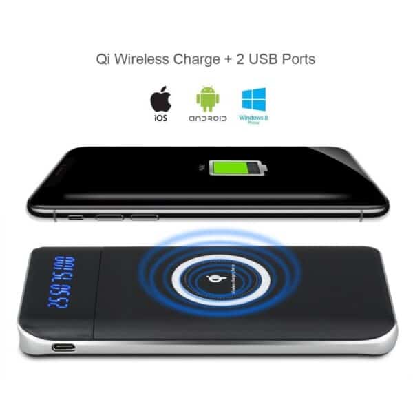 Qi wireless charger for iphone and samsung.