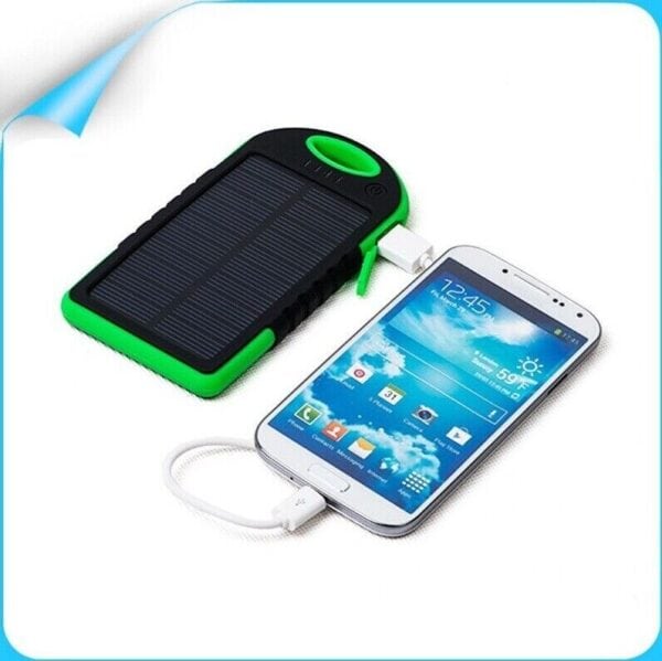 Solar power bank for samsung mobile phone.
