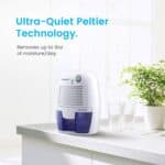 Ultra quiet dehumidifier.