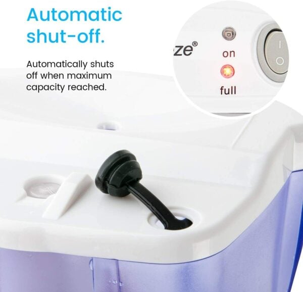 An automatic shut - off vacuum cleaner with an automatic shut - off.