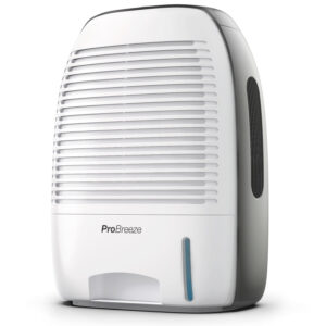 A dehumidifier on a white background.