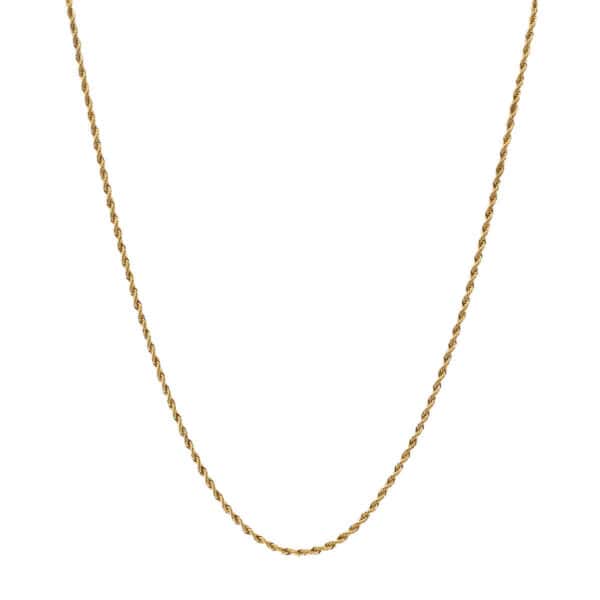 A gold chain with a gold plated chain.