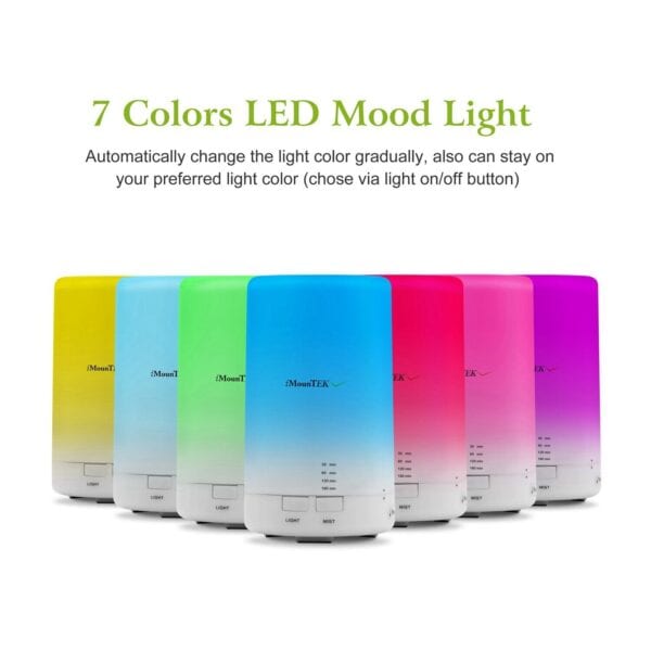 7 colors led mood light essential oil diffuser.