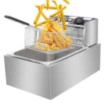 Stainless Steel Single Cylinder Electric Fryer 2500W