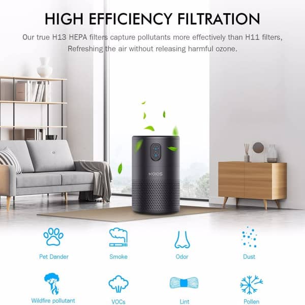 KOIOS Air Purifiers for Bedroom Home 430ft² H13 HEPA Filter Purifier 3