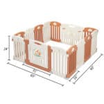 Sukko 14 Panel Baby Playpen Safety Play Yard Home Indoor Outdoor