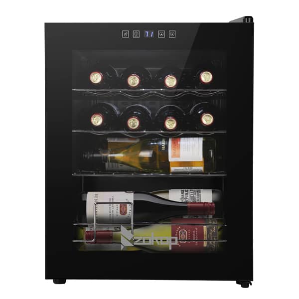 ZOKOP 1.7cu.ft 16 Bottle Electronic Wine Cabinet Cold Rolled Door 2 – Copy – Copy